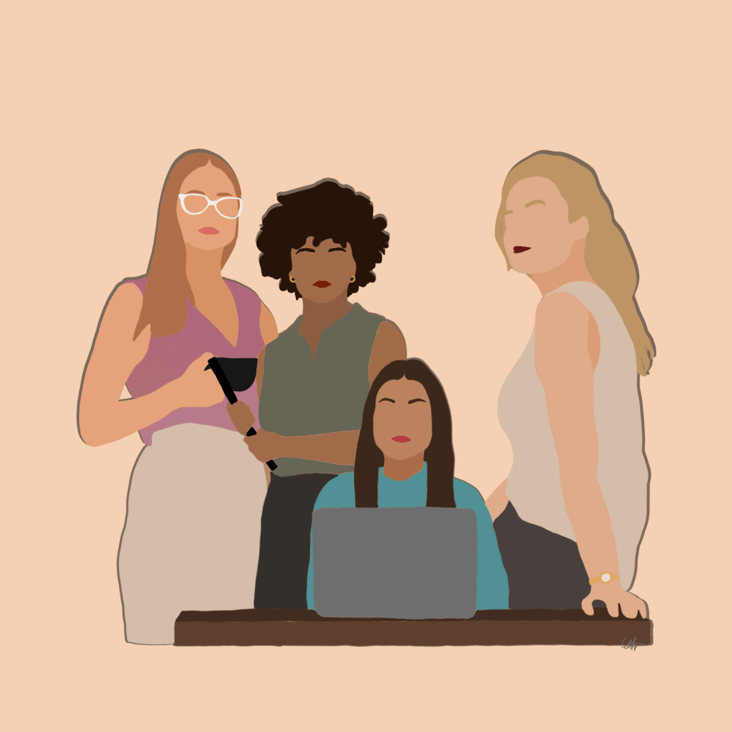 Lady Bosses digital artwork
