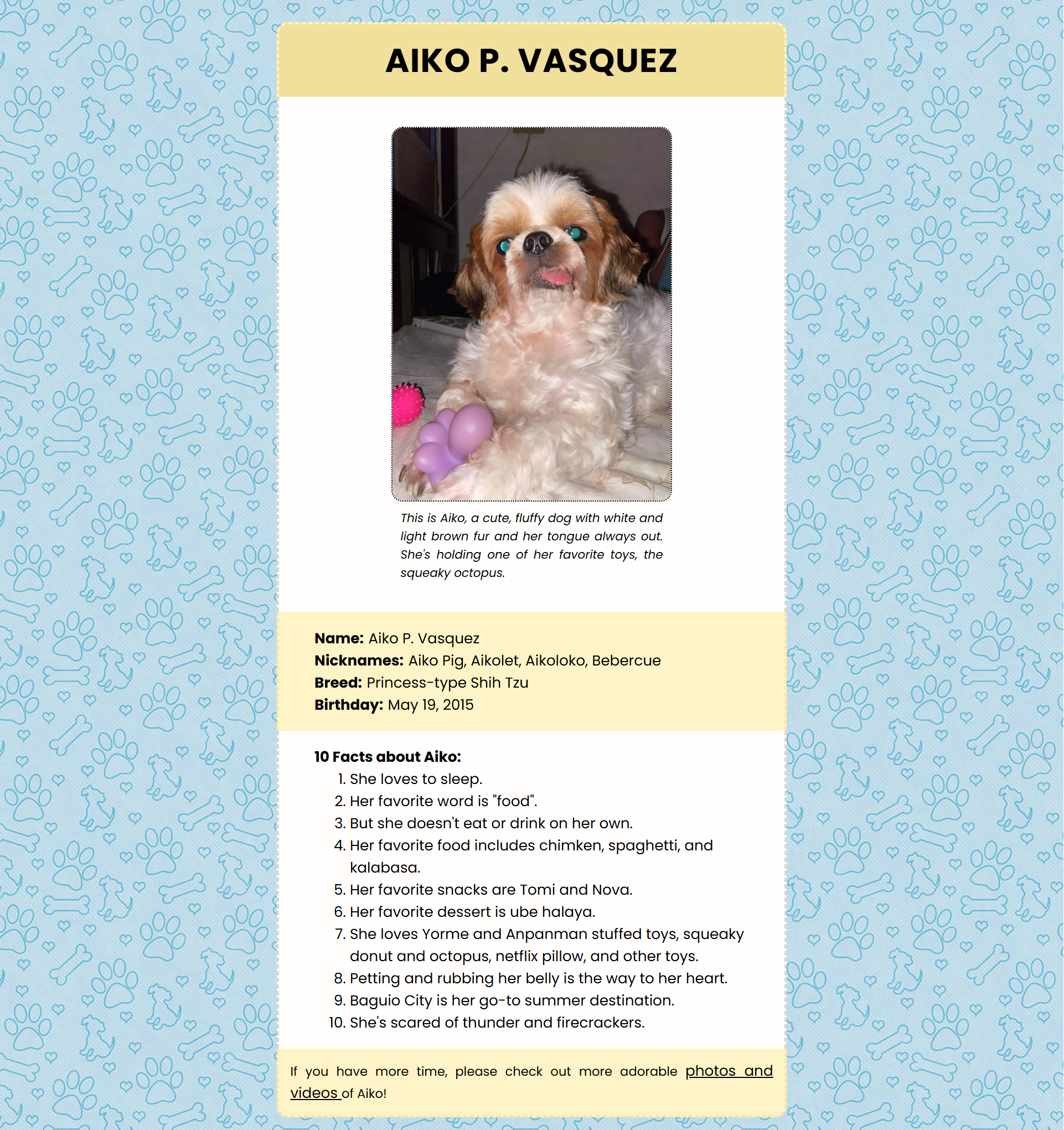 Aiko's Tribute Page