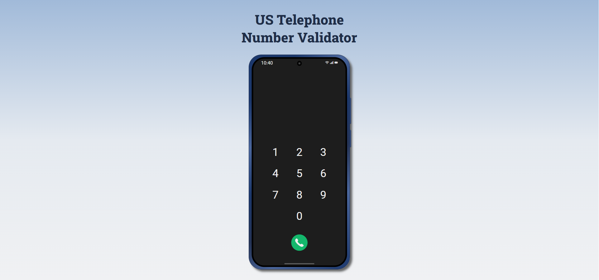 US Telephone Number Validator