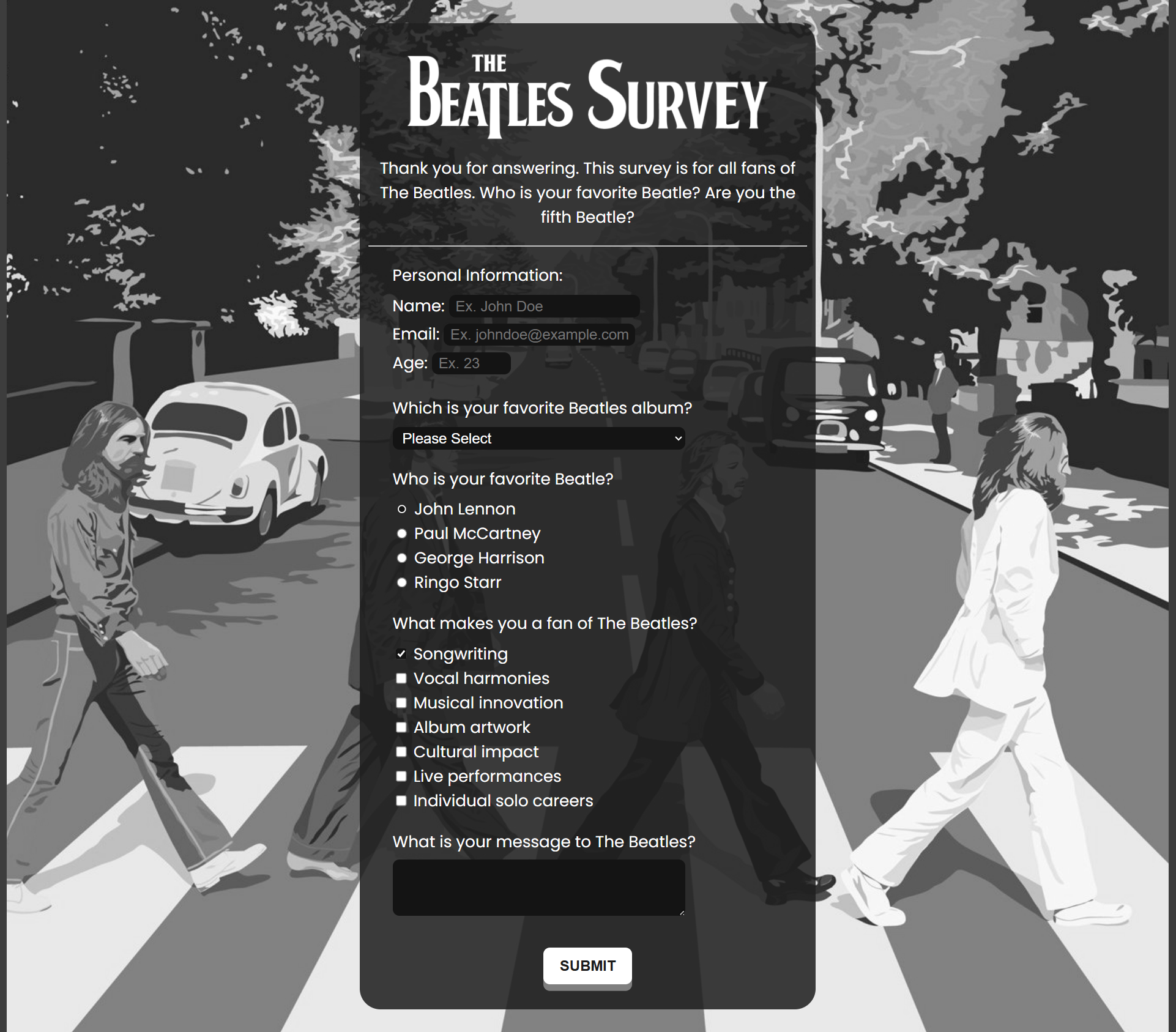 The Beatles Survey
